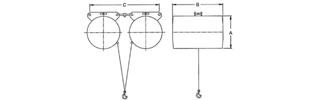 并聯(lián)式氣動(dòng)平衡器尺寸