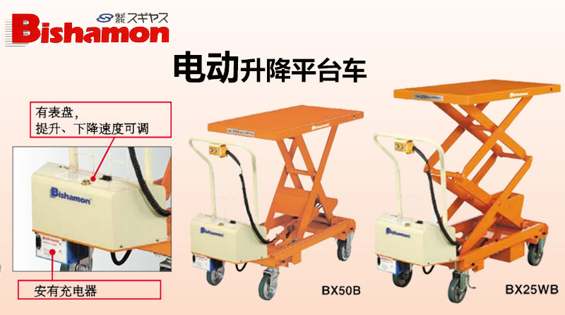 Bishamon電動(dòng)升降平臺(tái)車圖片